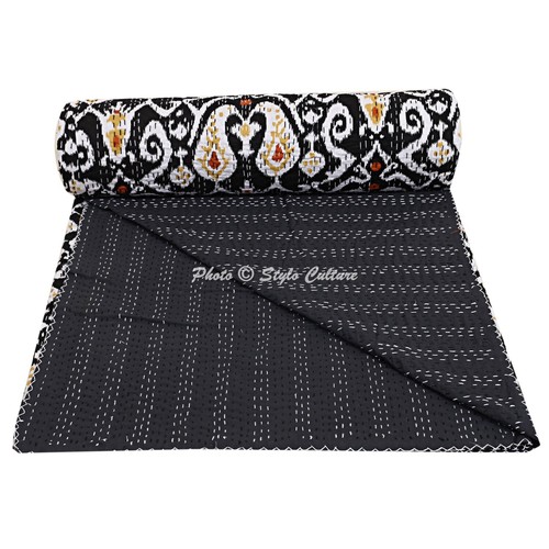 Trapuntino nero runner letto